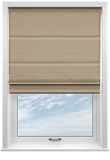 Faye, Seashell - Motorised Roman Blind